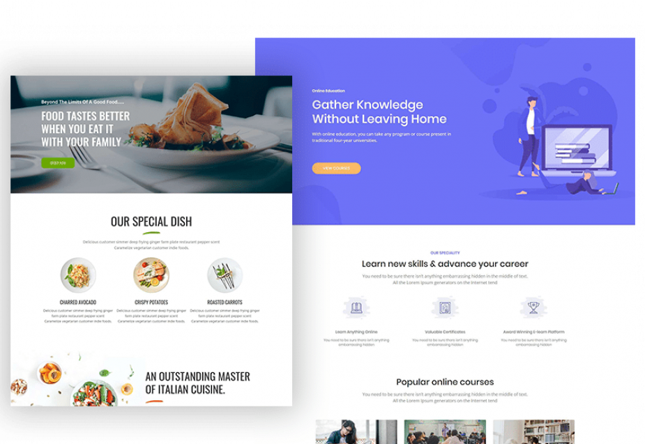 Layouts for Elementor Website Template
